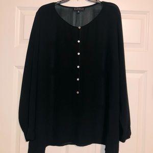 Gently worn Eloquii long sleeve blouse